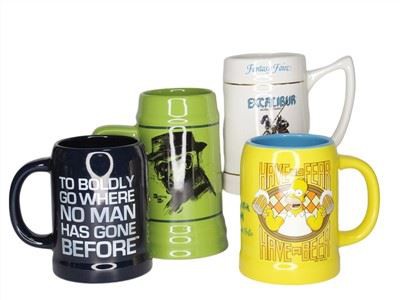 セラミック印刷ビールジョッキ